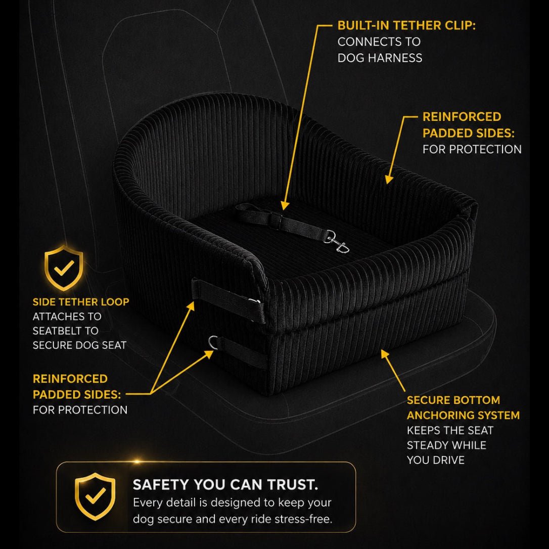 SafeRide Dog Booster Seat for Safer Car Rides