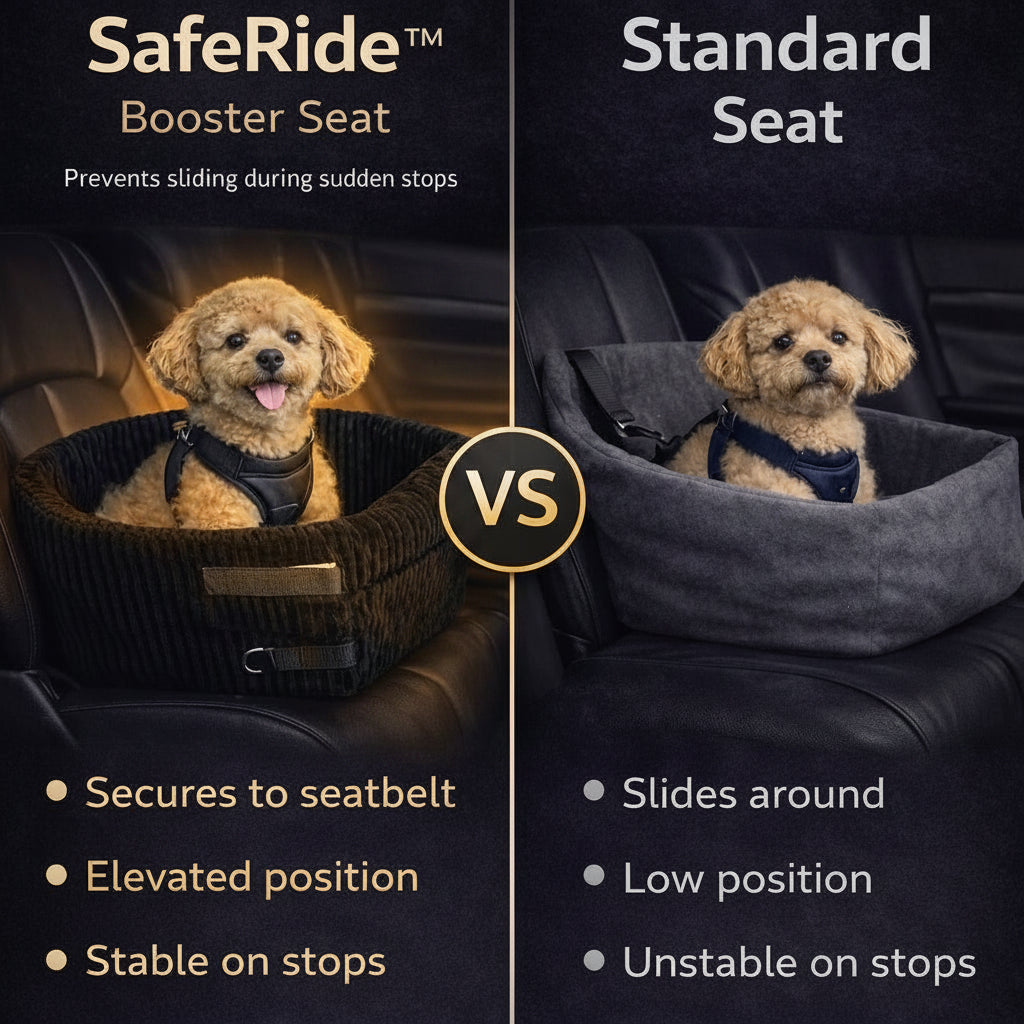 SafeRide Dog Booster Seat for Safer Car Rides